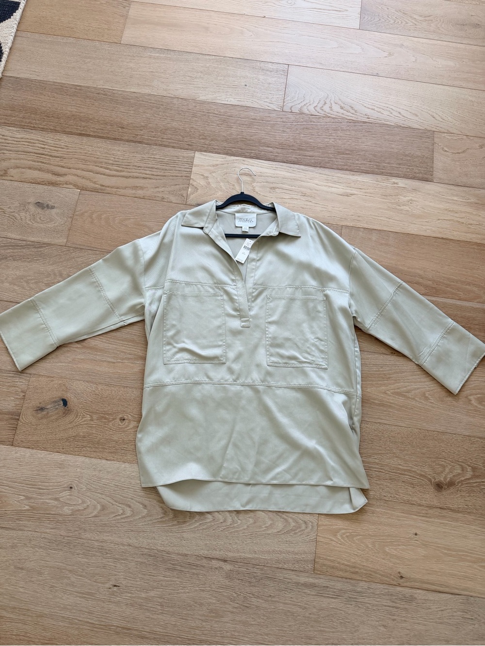 Mare Marr oversized satin shirt tunic